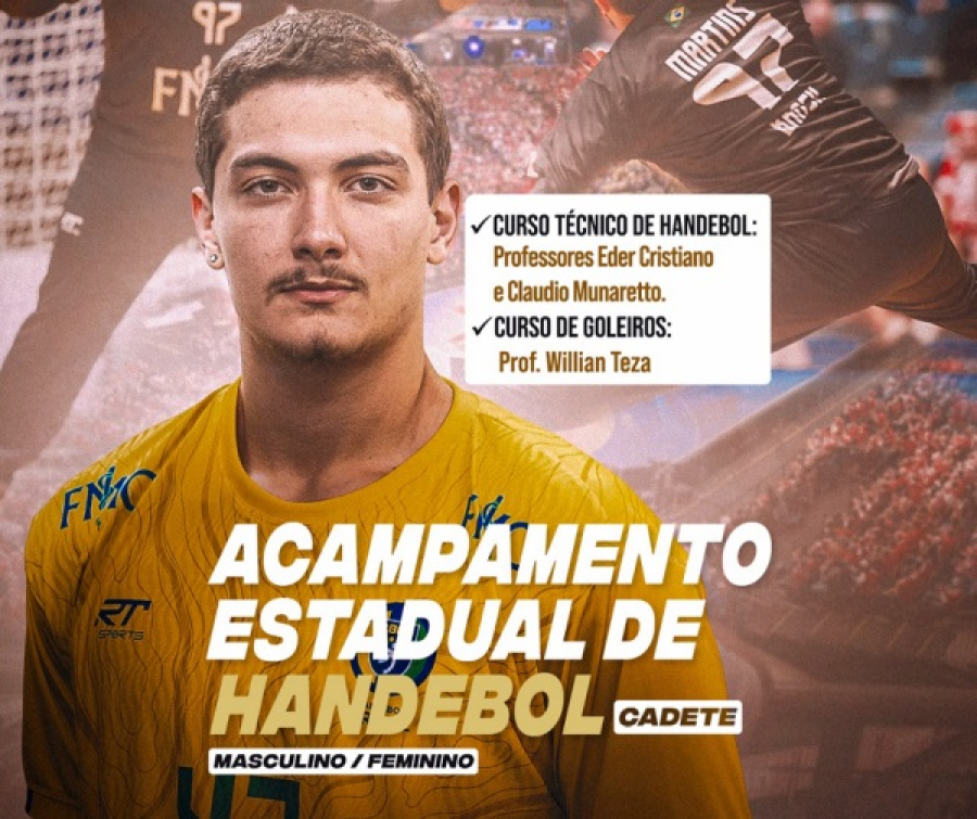 Sorriso recebe seletiva de handebol e curso para treinadores nos dias 14, 15 e 16 de março