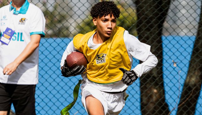 Seleção Brasileira Sub-15 de flag football convocou 48 garotos para período de testes [Foto: Yan Barros/CBFA]