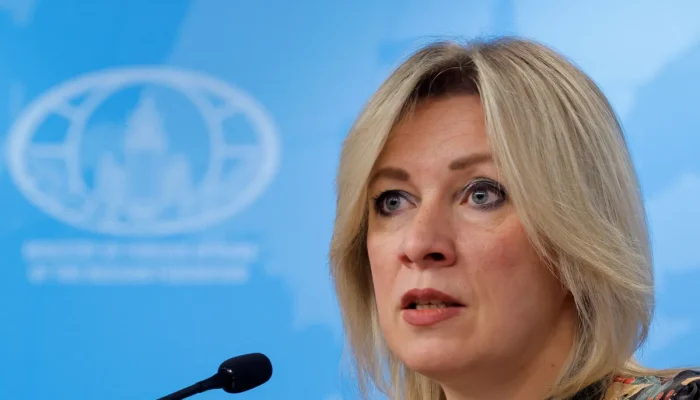 Porta-voz do Ministério das Relações Exteriores da Rússia Maria Zakharova em Moscou