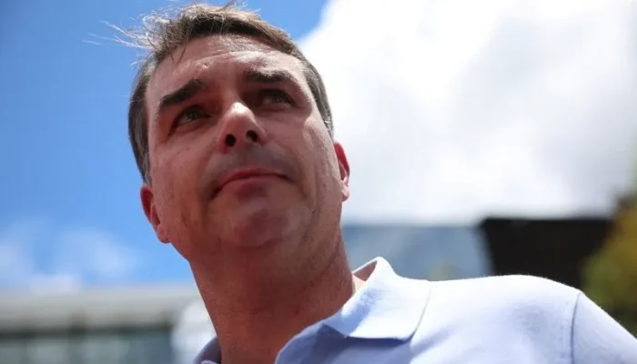 Senador e candidato à Presidência, Flávio Bolsonaro, em Brasília  • 13 de março de 2026REUTERS/Adriano Machado